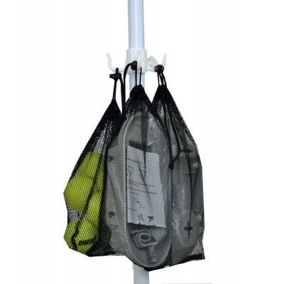 8 ft Heavy Duty Beach Umbrella with Fiberglass Ribs, Carry Bag, Accessory Hanging Hook, UPF100   